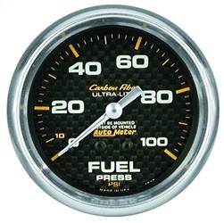 AutoMeter - AutoMeter 4812 Carbon Fiber Mechanical Fuel Pressure Gauge - Image 1