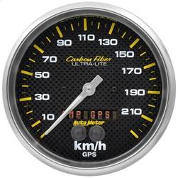 AutoMeter - AutoMeter 4881-M Carbon Fiber In-Dash Electric Speedometer - Image 1