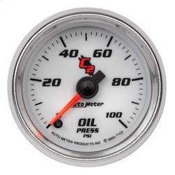 AutoMeter - AutoMeter 7153 C2 Electric Oil Pressure Gauge - Image 1