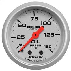 AutoMeter - AutoMeter 4323 Ultra-Lite Mechanical Oil Pressure Gauge - Image 1