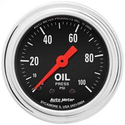 AutoMeter - AutoMeter 2421 Traditional Chrome Mechanical Oil Pressure Gauge - Image 1