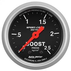 AutoMeter - AutoMeter 3304-J Sport-Comp Mechanical Metric Boost Gauge - Image 1
