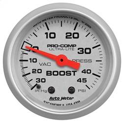 AutoMeter - AutoMeter 4308 Ultra-Lite Mechanical Boost/Vacuum Gauge - Image 1