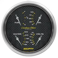 AutoMeter - AutoMeter 4819 Carbon FiberQuad Gauge - Image 1