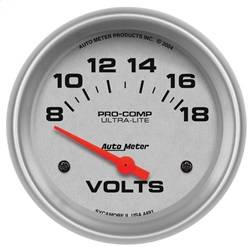 AutoMeter - AutoMeter 4491 Ultra-Lite Electric Voltmeter Gauge - Image 1