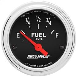 AutoMeter - AutoMeter 2519 Traditional Chrome Electric Fuel Level Gauge - Image 1