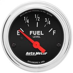 AutoMeter - AutoMeter 2514 Traditional Chrome Electric Fuel Level Gauge - Image 1