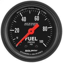 AutoMeter - AutoMeter 2612 Z-Series Mechanical Fuel Pressure Gauge - Image 1