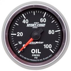 AutoMeter - AutoMeter 3621 Sport-Comp II Mechanical Oil Pressure Gauge - Image 1