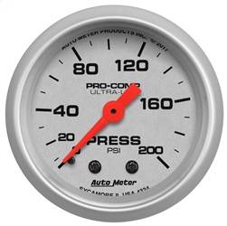 AutoMeter - AutoMeter 4334 Ultra-Lite Mechanical Pressure Gauge - Image 1