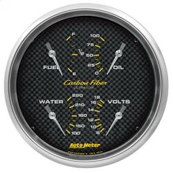 AutoMeter - AutoMeter 4810 Carbon FiberQuad Gauge - Image 1