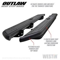 Westin - Westin 58-53155 Outlaw Nerf Step Bars - Image 1