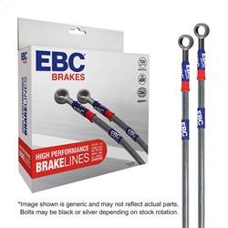 EBC Brakes - EBC Brakes BLA7093-3L EBC Stainless Braided Brake Lines - Image 1