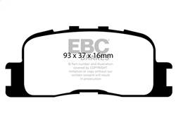 EBC Brakes - EBC Brakes DP41716R Yellowstuff Street And Track Brake Pads - Image 1