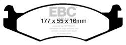 EBC Brakes - EBC Brakes DP61785 6000 Series Greenstuff Truck/SUV Brakes Disc Pads - Image 1