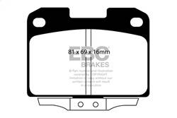 EBC Brakes - EBC Brakes DP41098R Yellowstuff Street And Track Brake Pads - Image 1