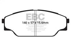 EBC Brakes - EBC Brakes DP41713R Yellowstuff Street And Track Brake Pads - Image 1