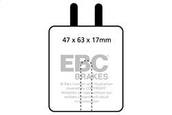 EBC Brakes - EBC Brakes DP3120C Redstuff Ceramic Low Dust Brake Pads - Image 1