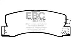 EBC Brakes - EBC Brakes DP2628 Greenstuff 2000 Series Sport Brake Pads - Image 1