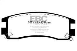 EBC Brakes - EBC Brakes DP41609R Yellowstuff Street And Track Brake Pads - Image 1