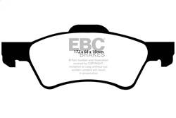 EBC Brakes - EBC Brakes DP41613R Yellowstuff Street And Track Brake Pads - Image 1