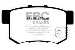 EBC Brakes - EBC Brakes UD537 Ultimax OEM Replacement Brake Pads - Image 1