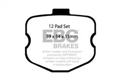 EBC Brakes - EBC Brakes DP31771C Redstuff Ceramic Low Dust Brake Pads - Image 1