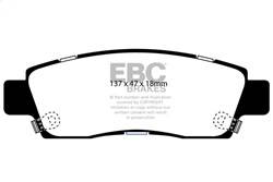 EBC Brakes - EBC Brakes DP21672 Greenstuff 2000 Series Sport Brake Pads - Image 1