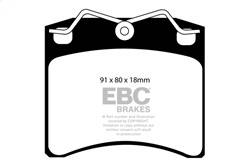 EBC Brakes - EBC Brakes DP61116 6000 Series Greenstuff Truck/SUV Brakes Disc Pads - Image 1