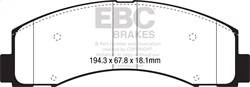 EBC Brakes - EBC Brakes DP43088R Yellowstuff Street And Track Brake Pads - Image 1