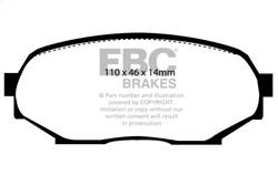 EBC Brakes - EBC Brakes DP4802R Yellowstuff Street And Track Brake Pads - Image 1