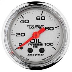 AutoMeter - AutoMeter 200790-35 Marine Mechanical Oil Pressure Gauge - Image 1