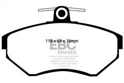 EBC Brakes - EBC Brakes DP41112R Yellowstuff Street And Track Brake Pads - Image 1