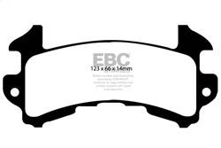 EBC Brakes - EBC Brakes DP41146R Yellowstuff Street And Track Brake Pads - Image 1