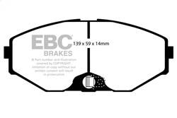 EBC Brakes - EBC Brakes DP41471R Yellowstuff Street And Track Brake Pads - Image 1