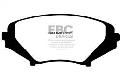 EBC Brakes - EBC Brakes DP41665R Yellowstuff Street And Track Brake Pads - Image 1