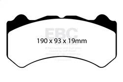 EBC Brakes - EBC Brakes DP41983R Yellowstuff Street And Track Brake Pads - Image 1