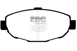 EBC Brakes - EBC Brakes DP41007R Yellowstuff Street And Track Brake Pads - Image 1