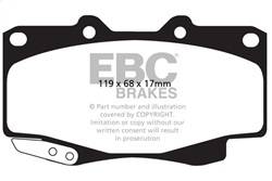 EBC Brakes - EBC Brakes DP42005R Yellowstuff Street And Track Brake Pads - Image 1