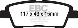 EBC Brakes - EBC Brakes DP41881R Yellowstuff Street And Track Brake Pads - Image 1