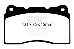 EBC Brakes - EBC Brakes UD1001 Ultimax OEM Replacement Brake Pads - Image 1