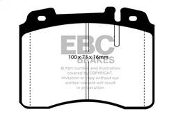 EBC Brakes - EBC Brakes UD561 Ultimax OEM Replacement Brake Pads - Image 1