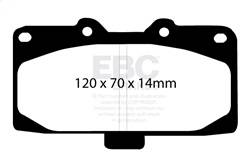 EBC Brakes - EBC Brakes UD847 Ultimax OEM Replacement Brake Pads - Image 1