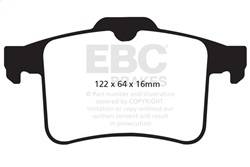 EBC Brakes - EBC Brakes DP32059C Redstuff Ceramic Low Dust Brake Pads - Image 1