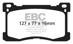 EBC Brakes - EBC Brakes DP31882C Redstuff Ceramic Low Dust Brake Pads - Image 1