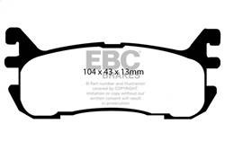 EBC Brakes - EBC Brakes DP31003C Redstuff Ceramic Low Dust Brake Pads - Image 1