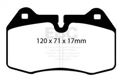 EBC Brakes - EBC Brakes DP31032C Redstuff Ceramic Low Dust Brake Pads - Image 1