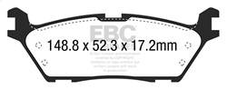 EBC Brakes - EBC Brakes DP43037R Yellowstuff Street And Track Brake Pads - Image 1