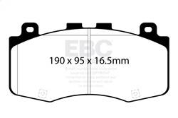 EBC Brakes - EBC Brakes DP42400R Yellowstuff Street And Track Brake Pads - Image 1