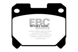 EBC Brakes - EBC Brakes DP41005R Yellowstuff Street And Track Brake Pads - Image 1